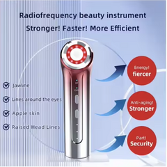 Radiofrequency beauty instrument light therapy