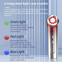 Radiofrequency beauty instrument light therapy