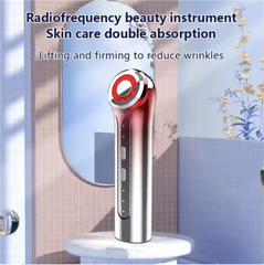 Radiofrequency beauty instrument light therapy