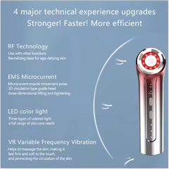 Radiofrequency beauty instrument light therapy